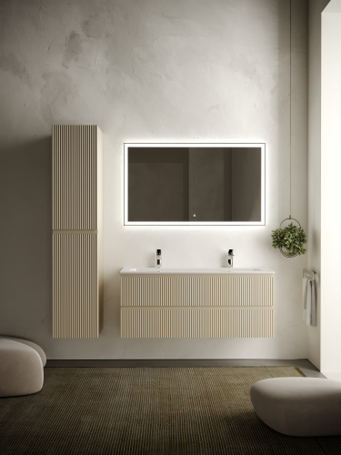 Тумба под раковину Sancos SNOB R SNR120CE 120х45х50 подвесная цвет бежевый - фото 5